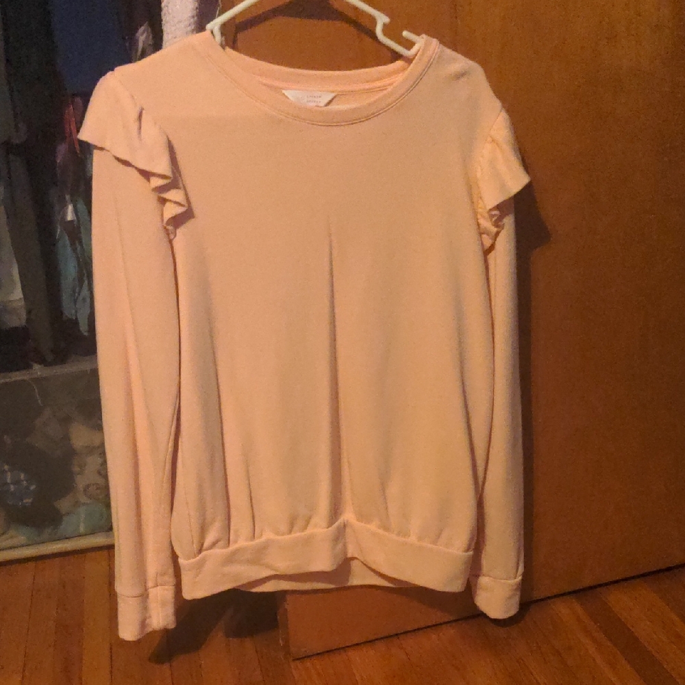 LC Lauren Conrad Peach Crew Neck Sweater
